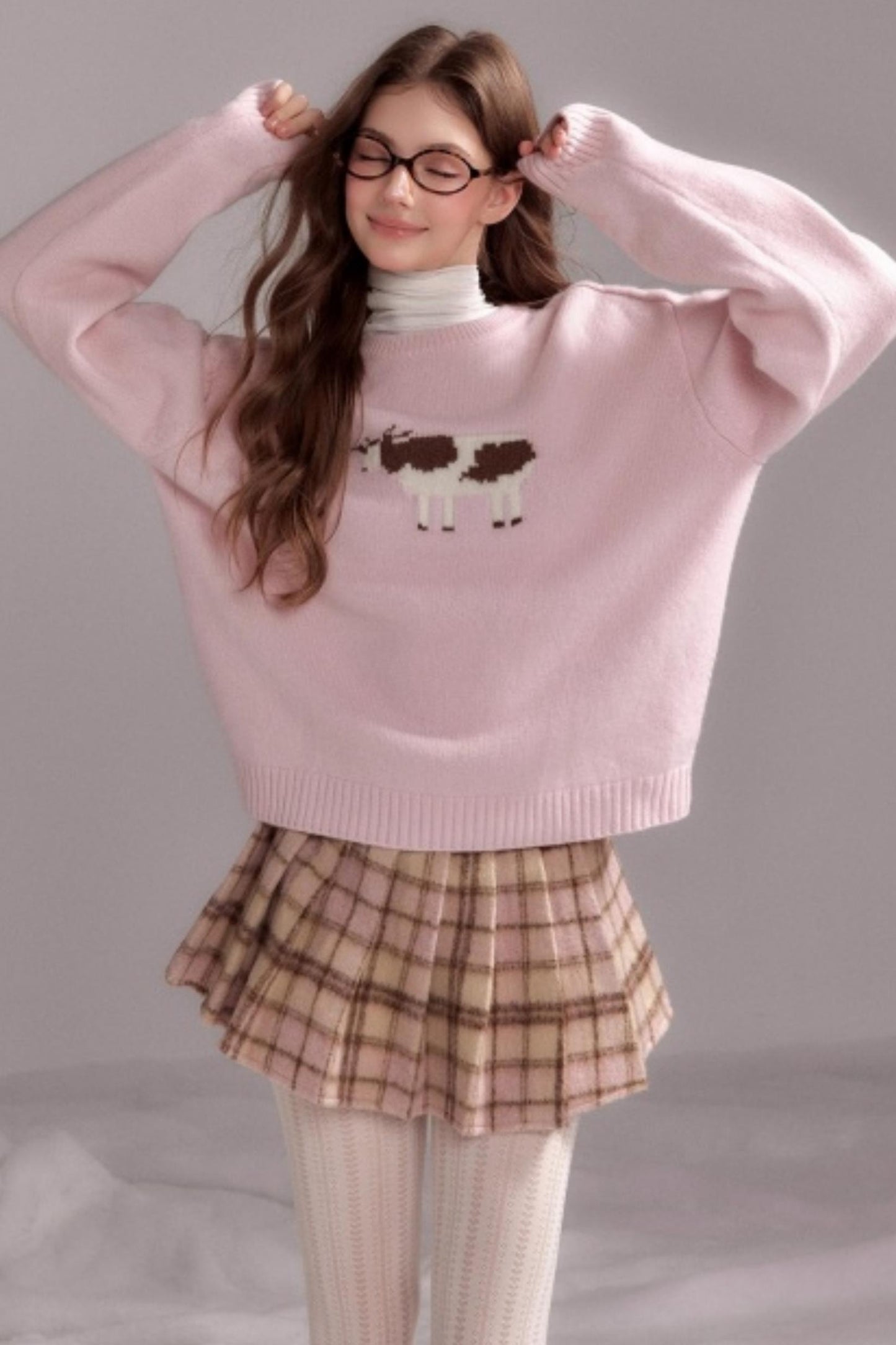 Strawberry Wool Crewneck Sweater