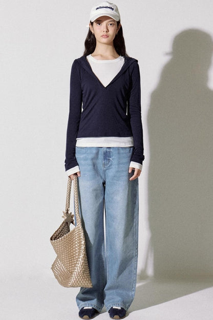 High-End Blue Gold Straight Fit Jeans