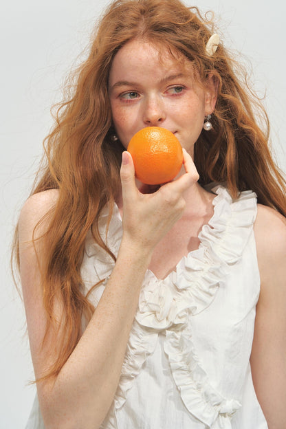 French V-Neck Lace Top