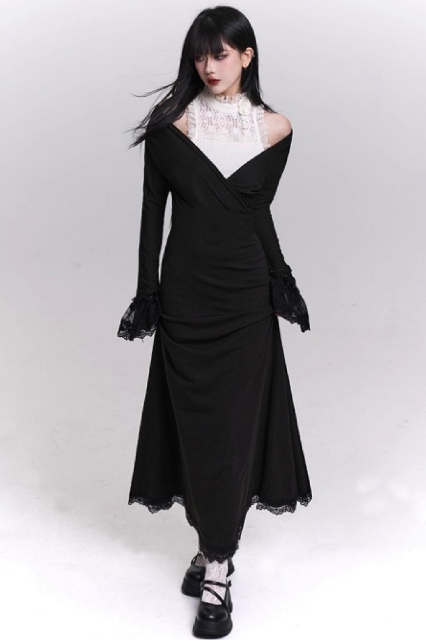 Elegant Autumn Banquet Dress