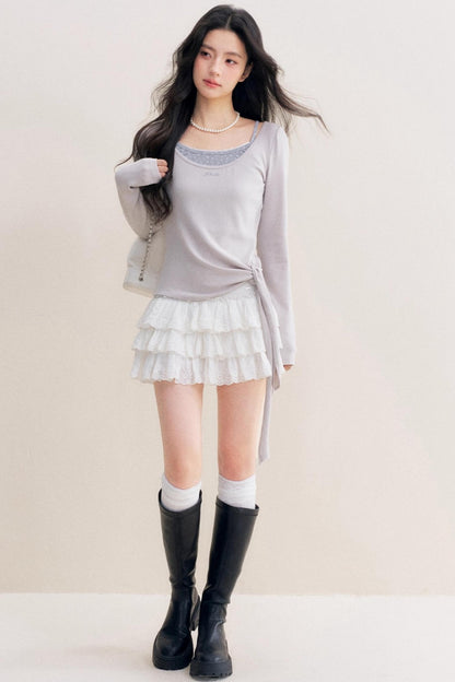 Lazy Lace Long Sleeve Base Layer Top Set