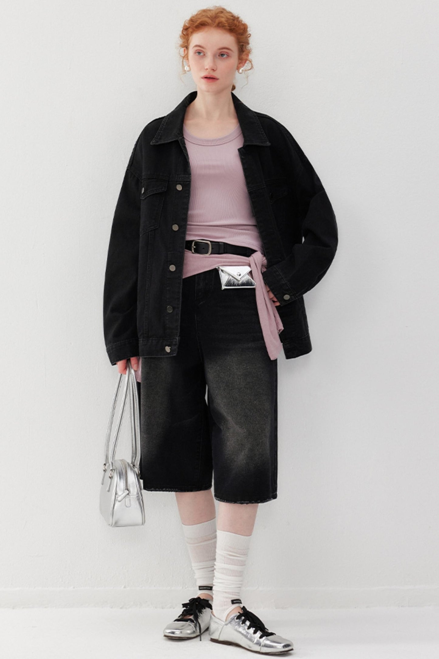 Black Wide Denim Jacket