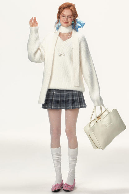 Streamer Soft Waxy Knitwear Top