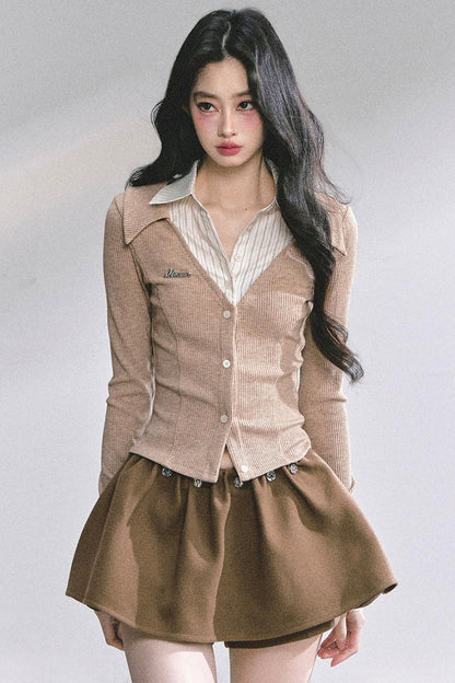 Autumn Striped Polo Shirt