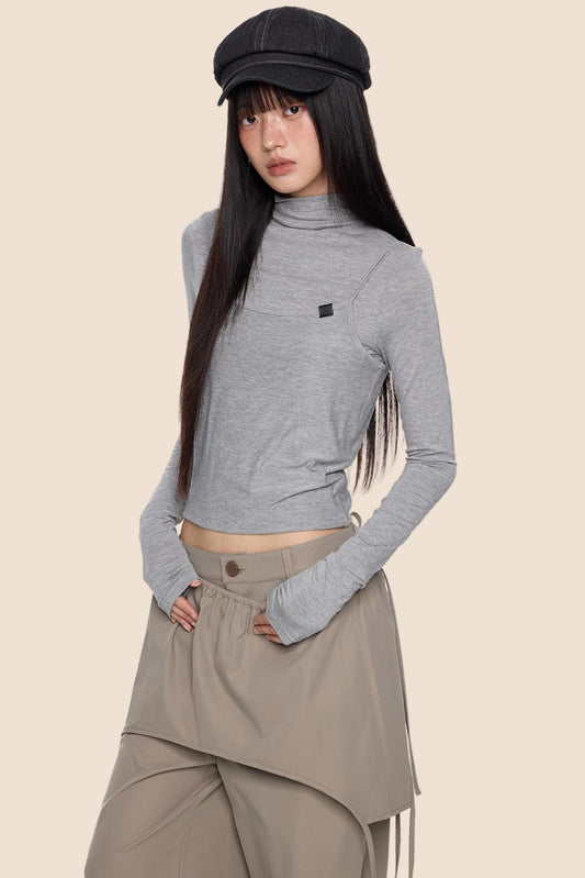 Knit Base Long T-Shirt