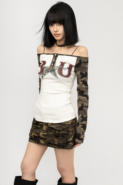 Vintage Camo Stitch T-Shirt
