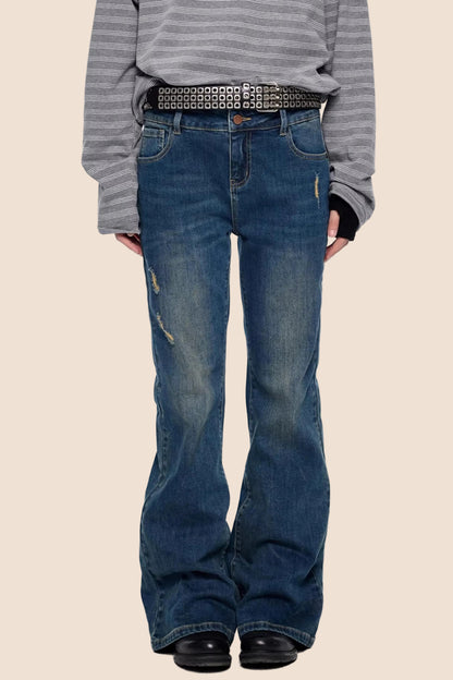 Mikro-weit Retro Schlaghosen