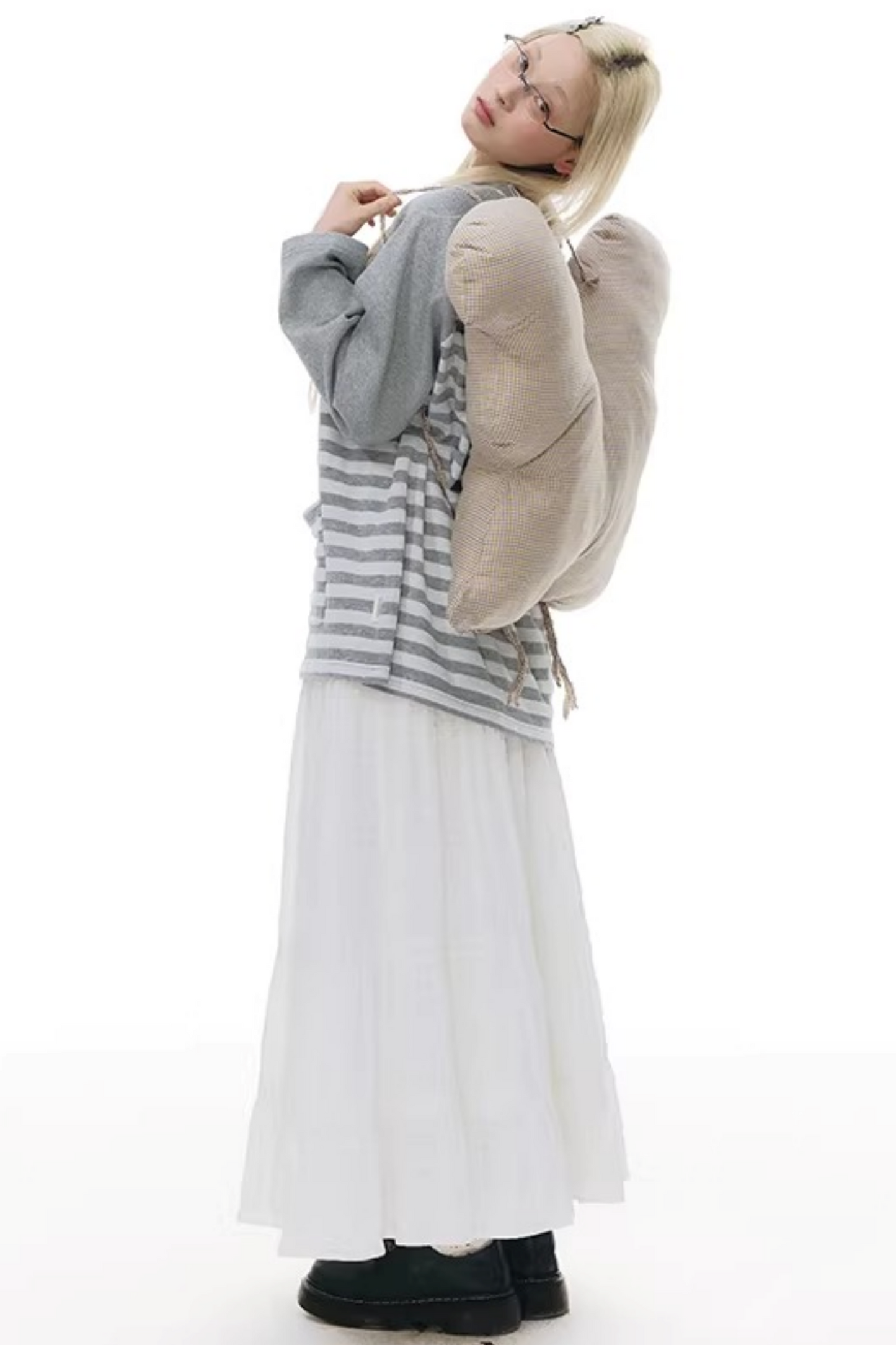 Patchwork Lace A-Line Skirt