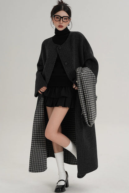 Classic Wool Tweed Coat
