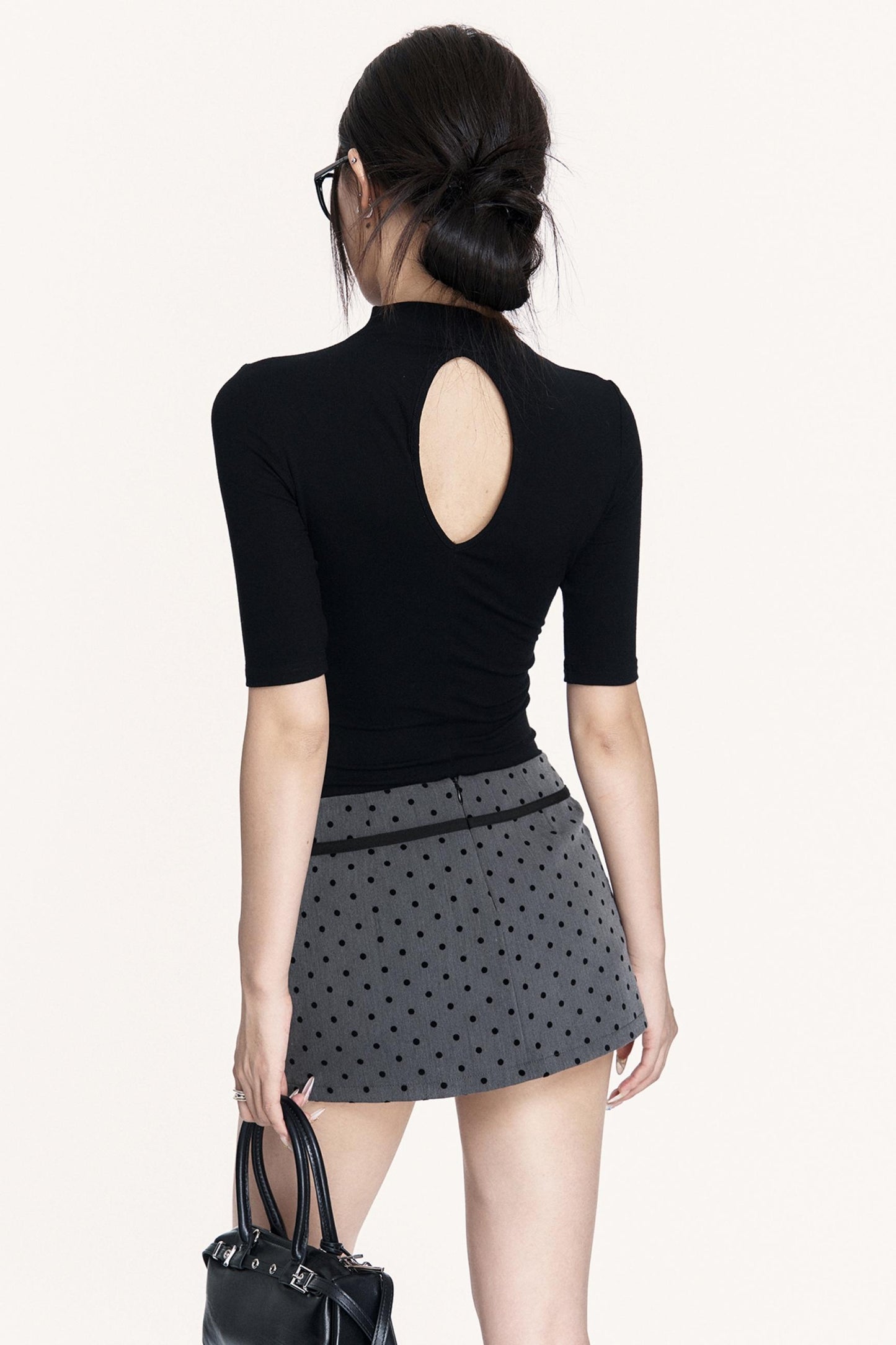 Versatile Polka Dot Hip Skirt