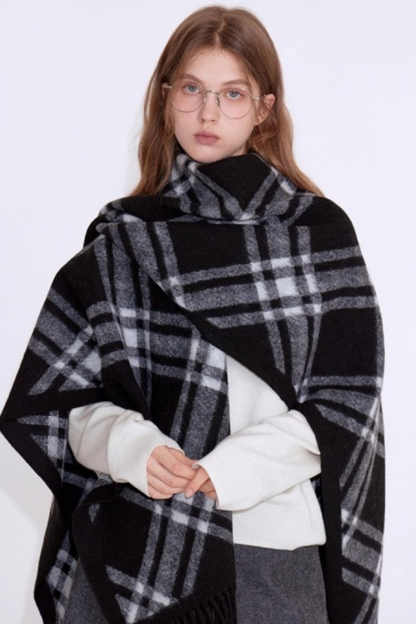 Soft Glutinous Sheep Wool Shawl