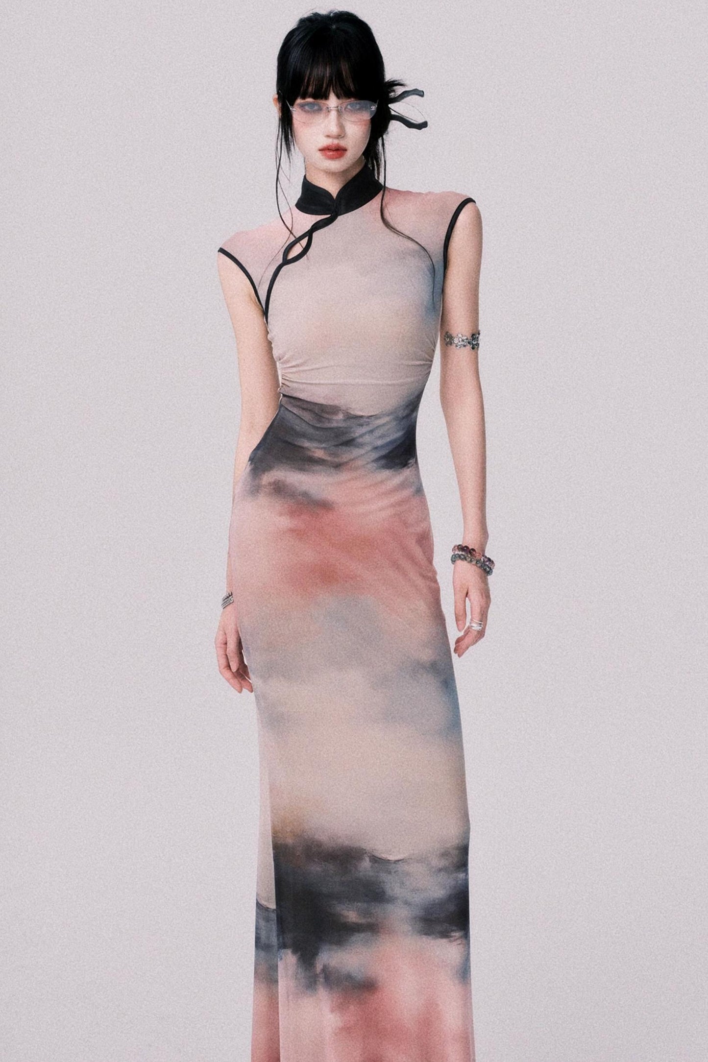 Sunset Cheongsam Dress