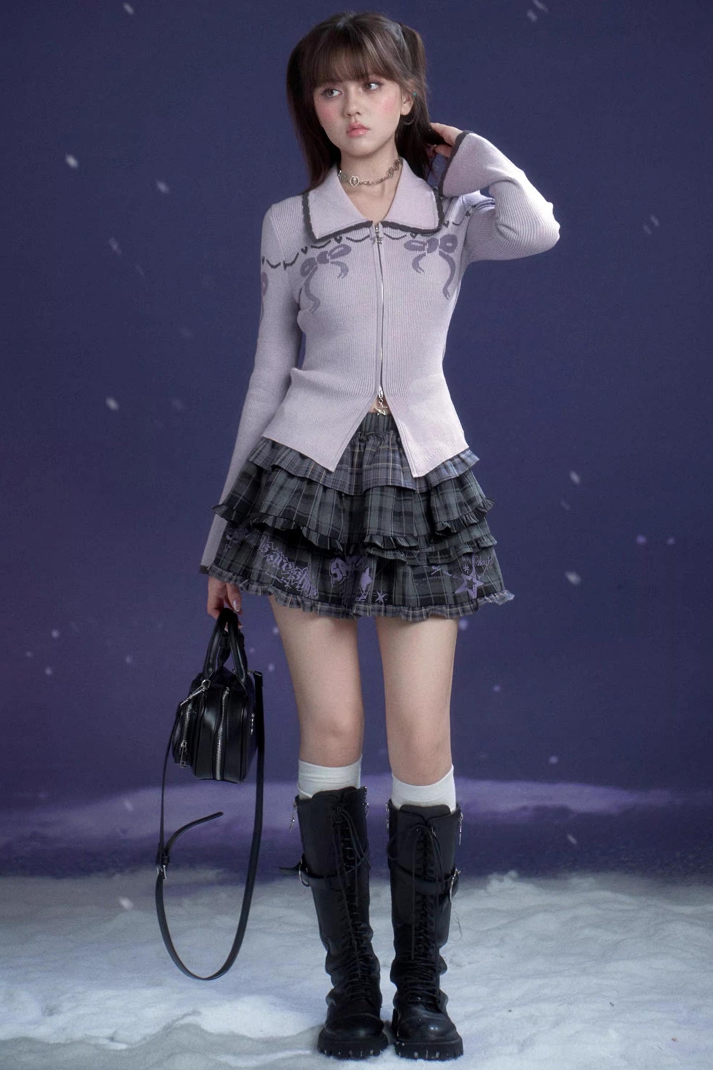 Sweet Taro Knit Cardigan