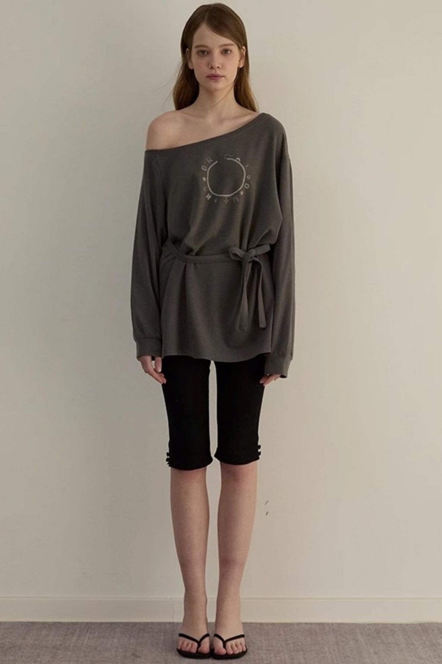 Personalized Slouchy Tie Sweatshirt