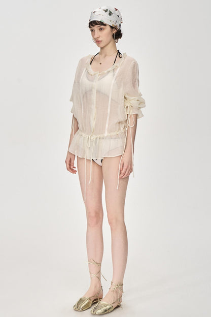 Exposed Clash Bra Top