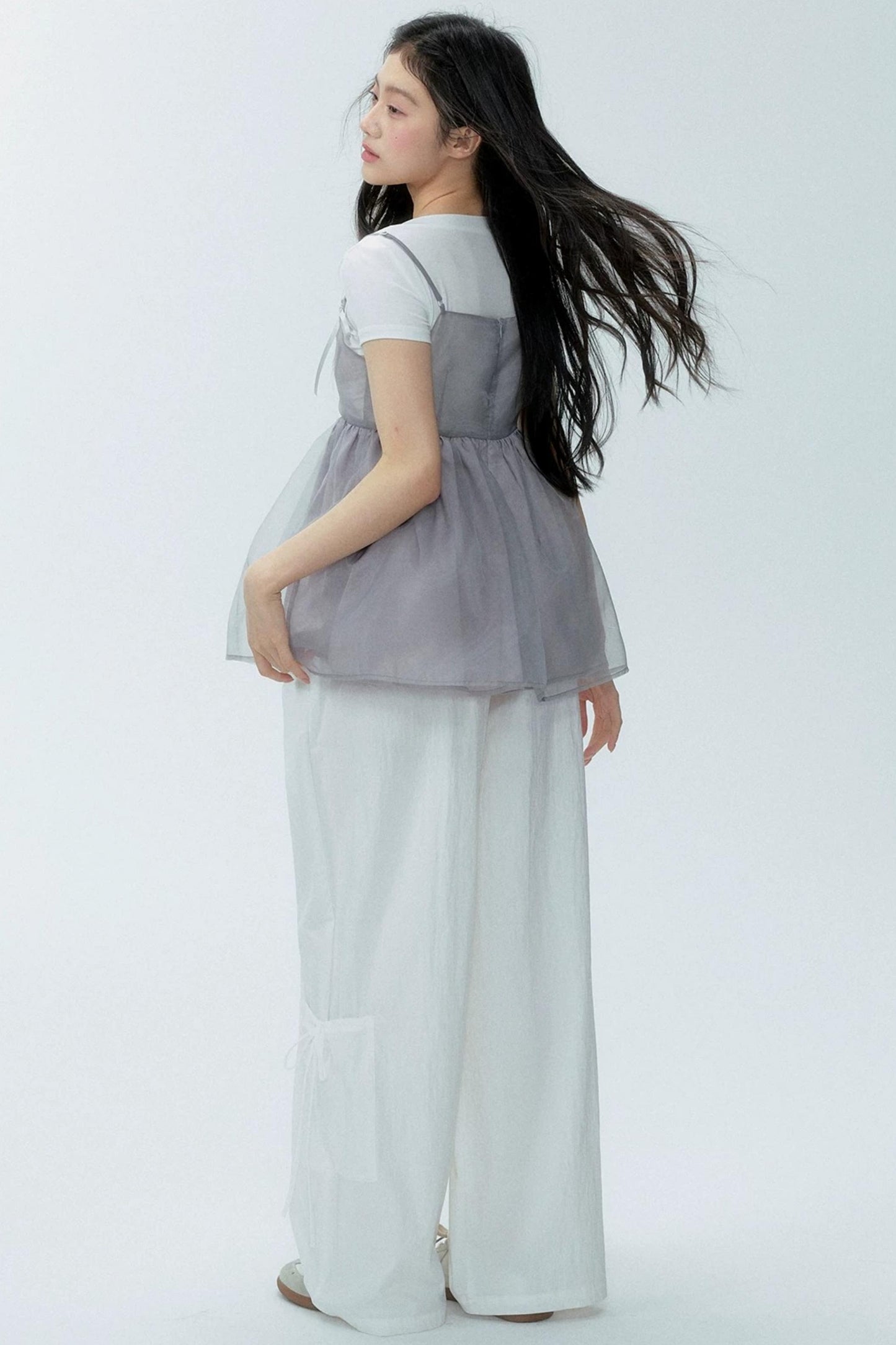 Organza Layered Overlay Dress Set-Up