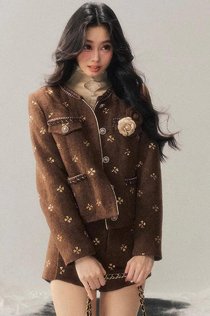 Little Fragrance Wool Jacket Set-Up