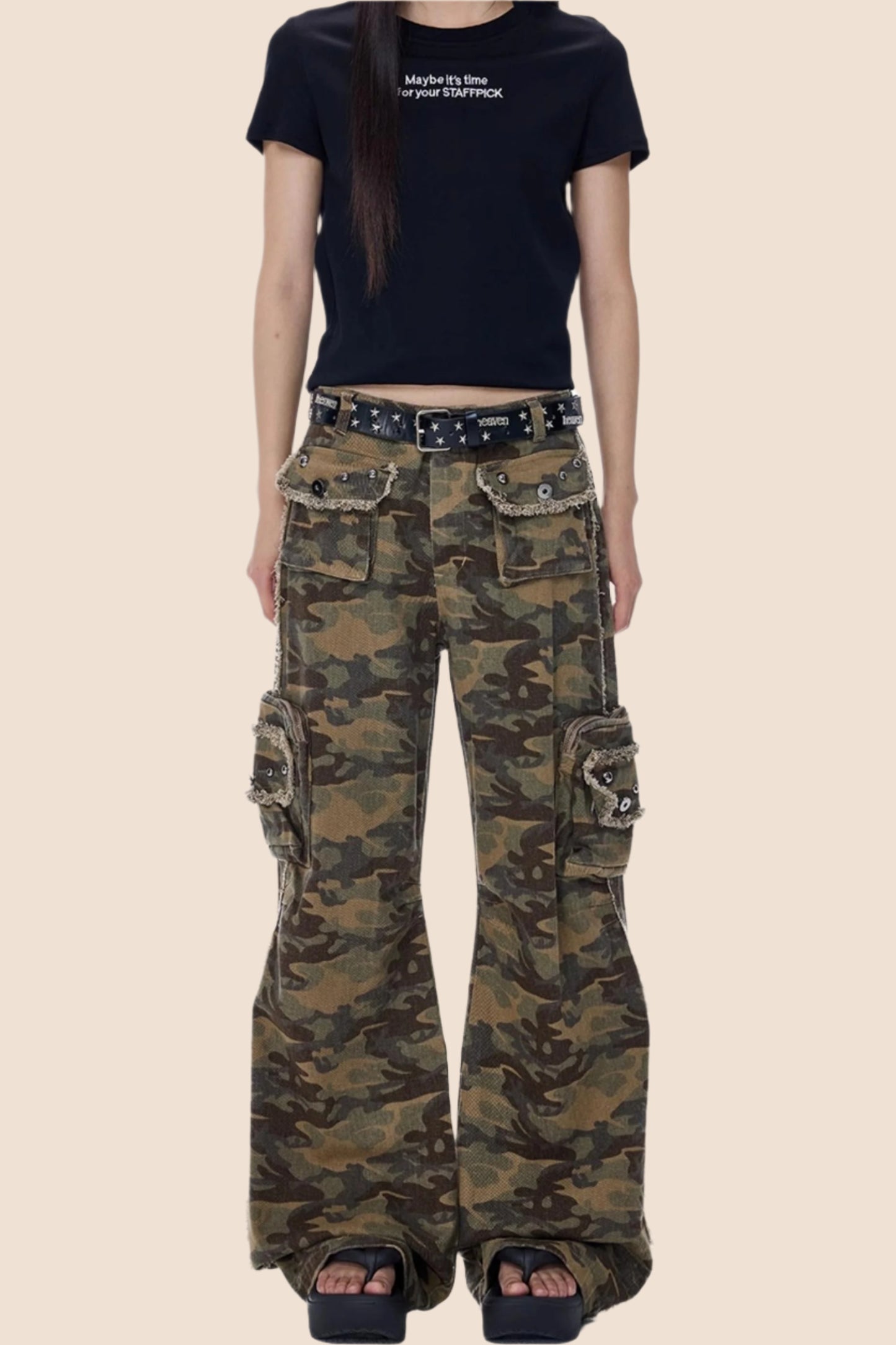 High Street Camouflage Cargo Pants