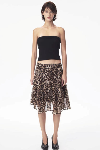 Summer Blue Two-Tone Tube Top