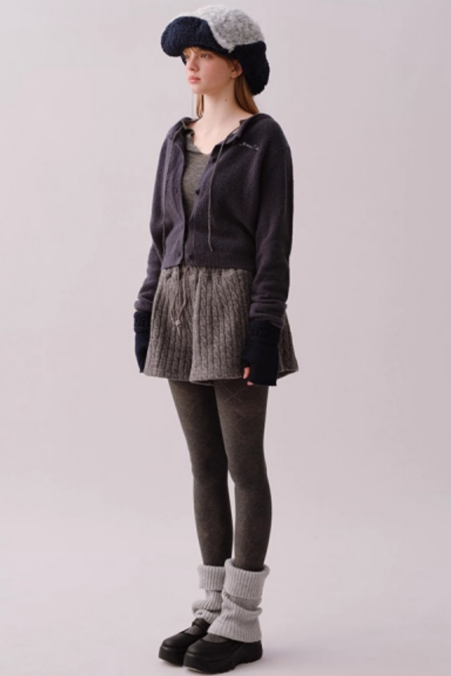 Knitted Twist Winter Skirt Pants