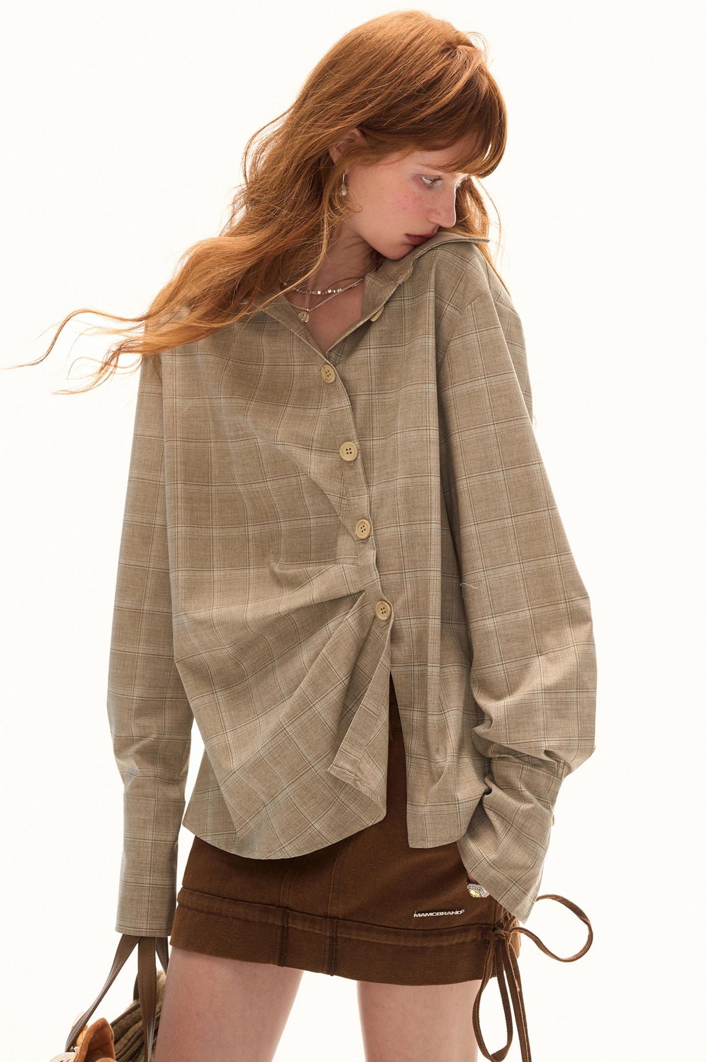 Retro Plaid Long Sleeve Shirt