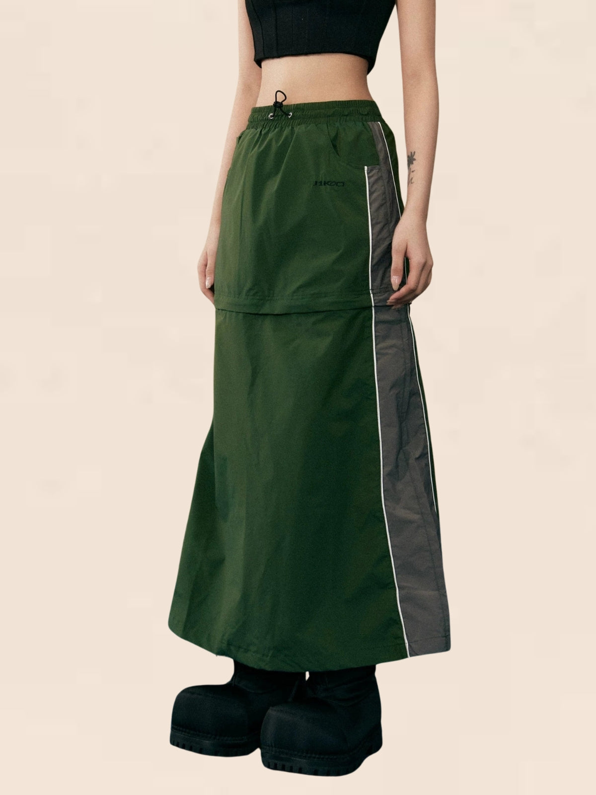 American Retro Green Skirt