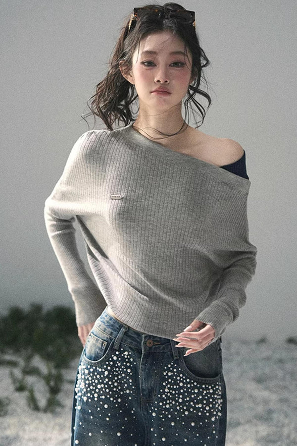 The Ashes Off-Shoulder Knit Top