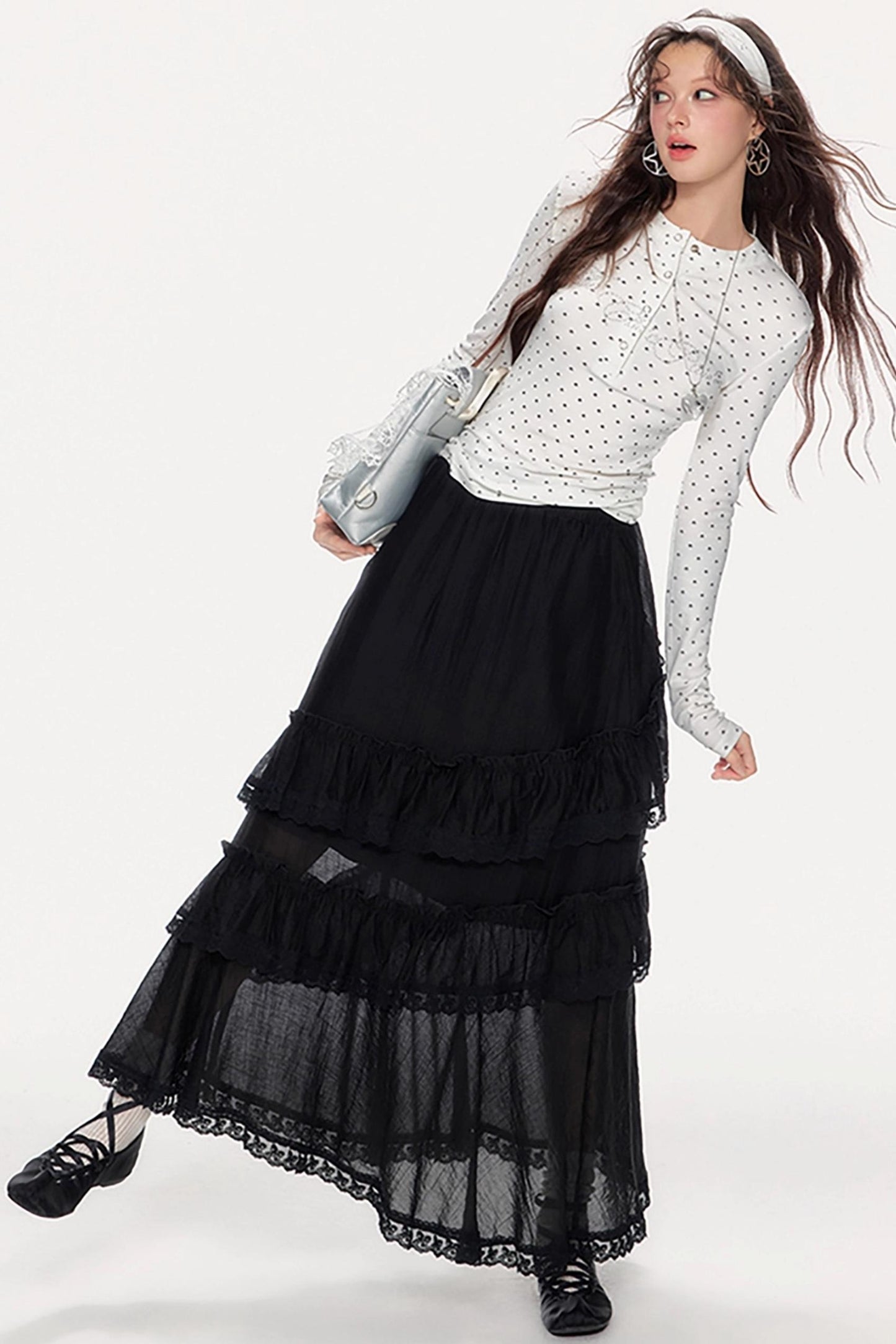 Romantic Lace Maxi Skirt