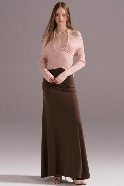 Girl Pink Knitted Sweater