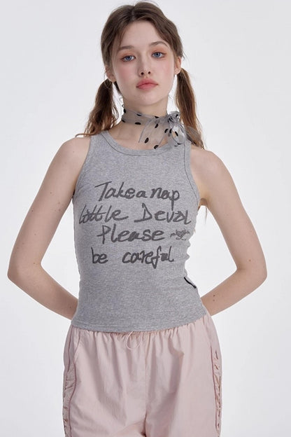 Monogram Racer Tank Top