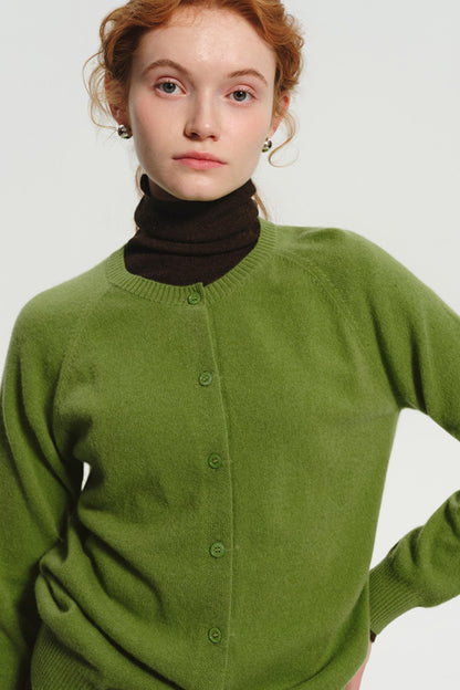 Avocado Green Wool Knitted Top