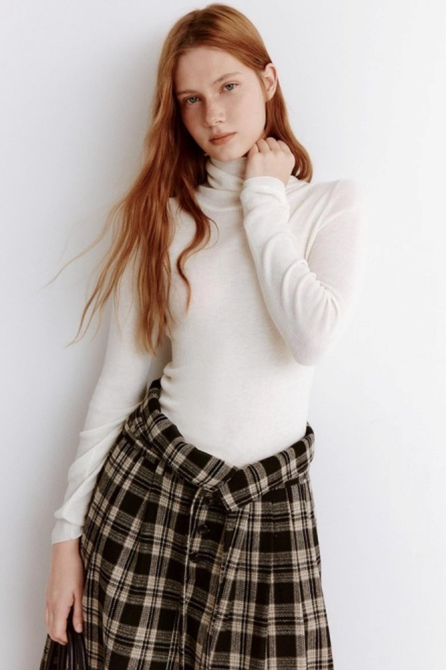 High Neck Slim Knitted Sweater