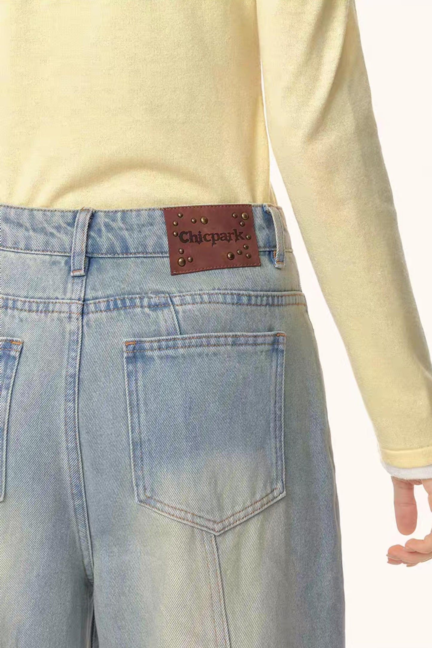 Chic High-Waisted Loose Jeans Pants