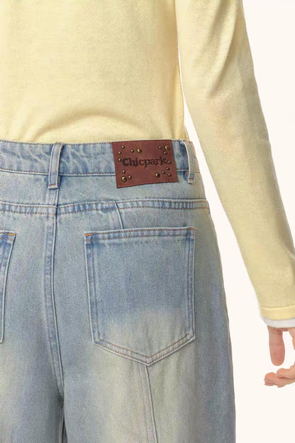 Chic High-Waisted Loose Jeans Pants