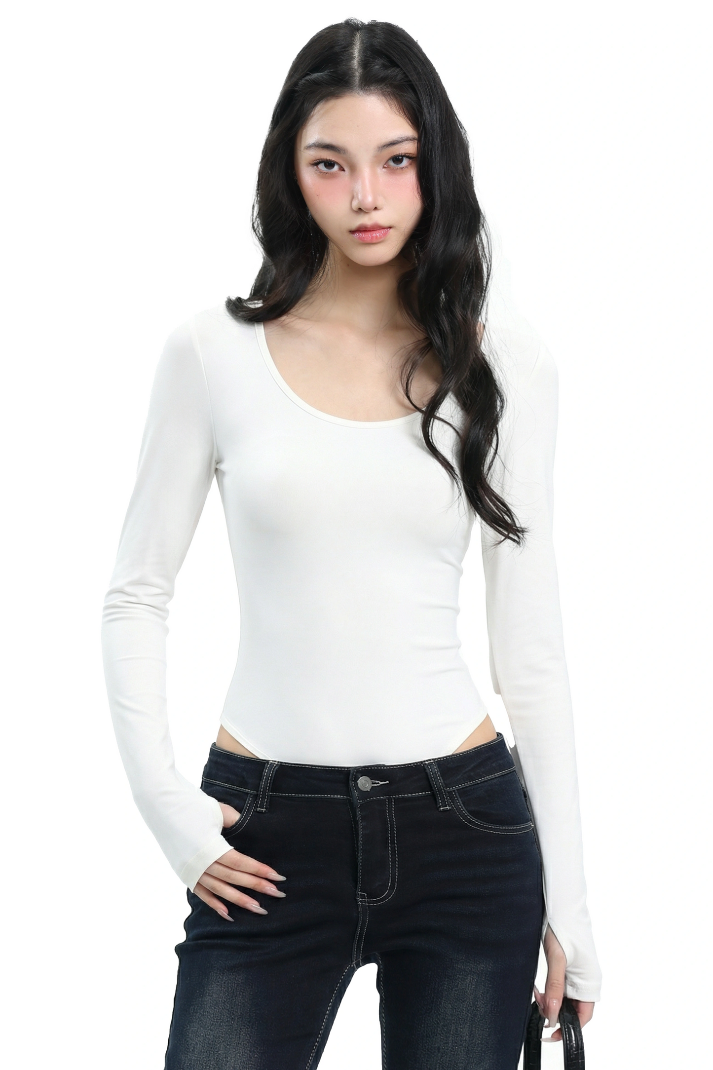Slim Fit U-Neck Bodysuit