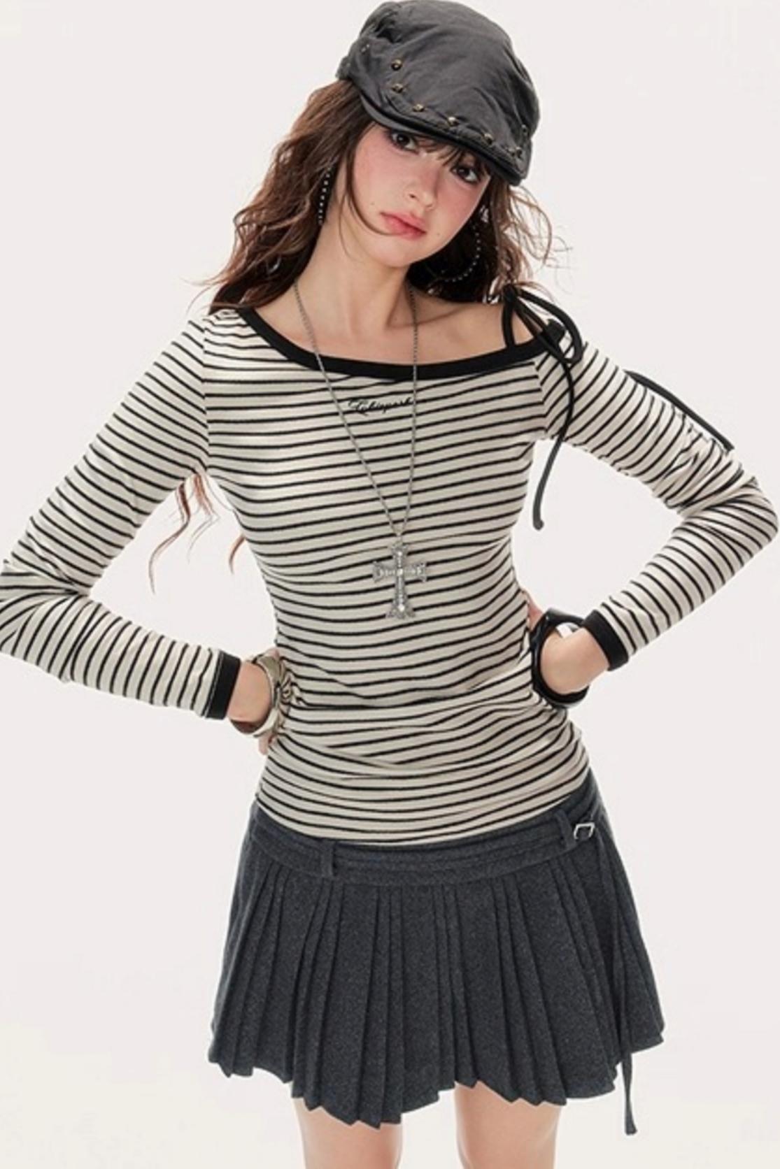Fall Lace-Up Base Layer Top
