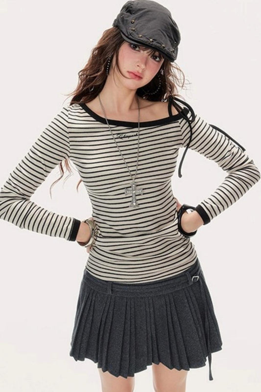 Fall Lace-Up Base Layer Top