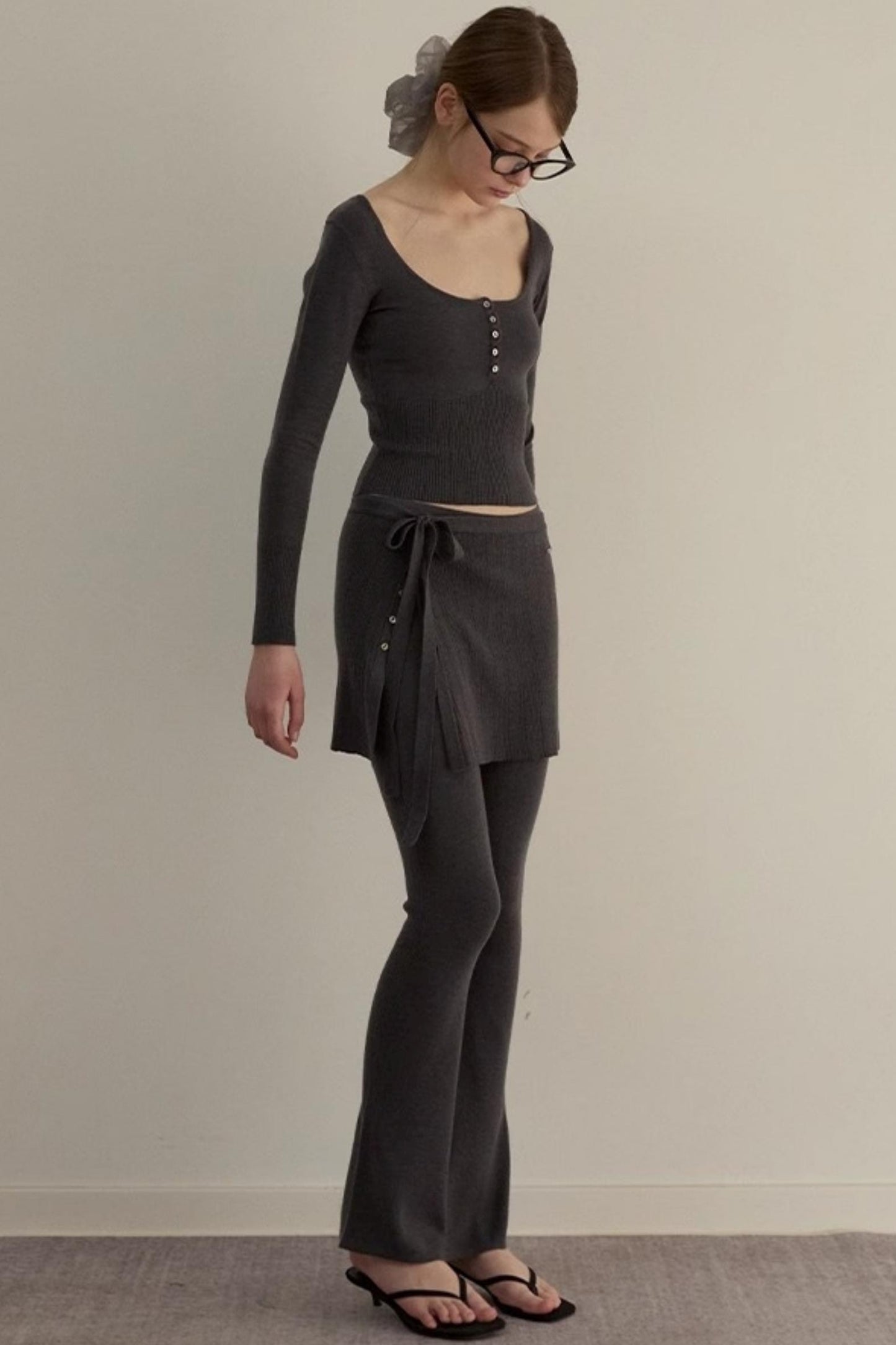 Dreamy Slim Trio Sweater Pants Set-Up