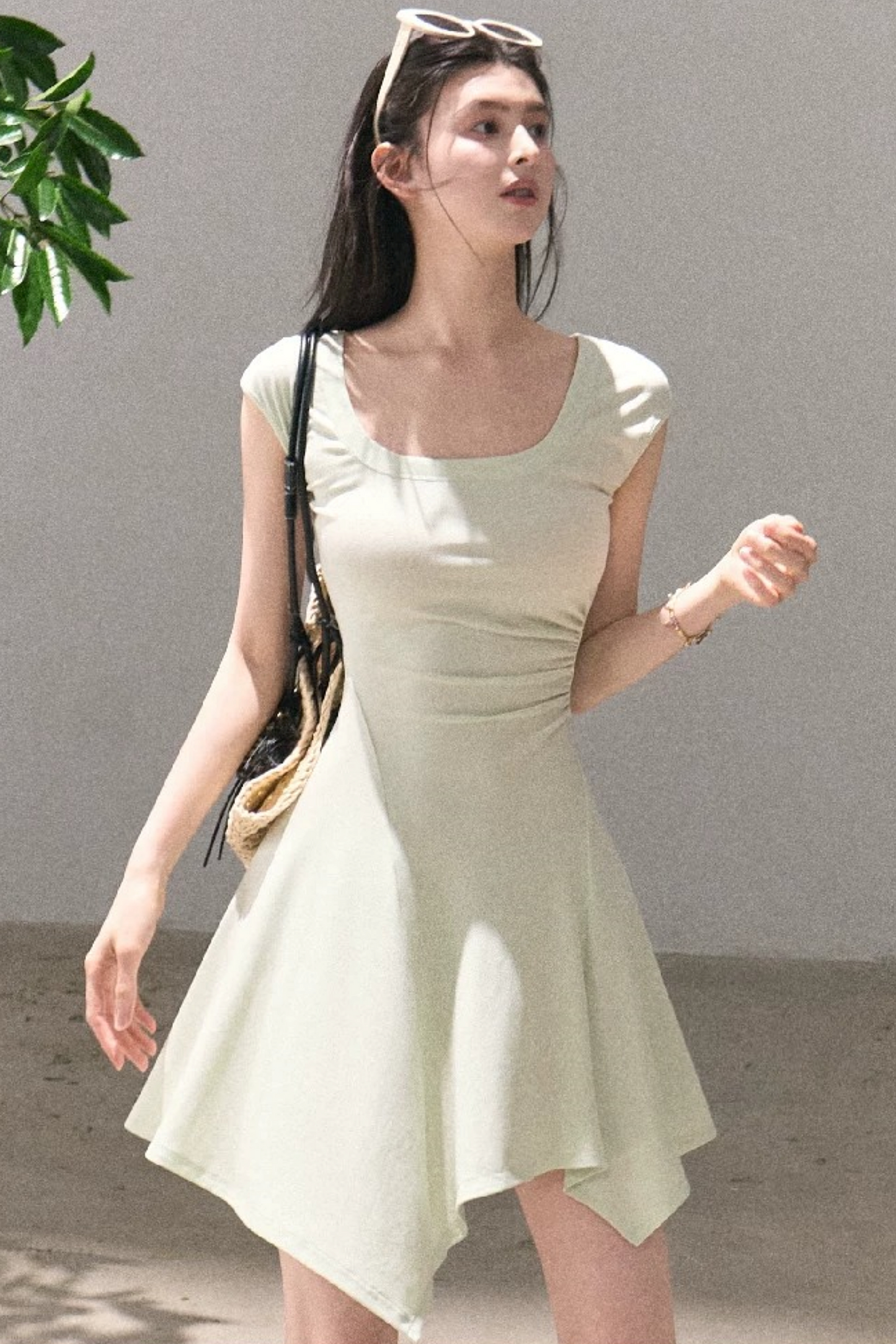 Lyocell Irregular Wool Dress