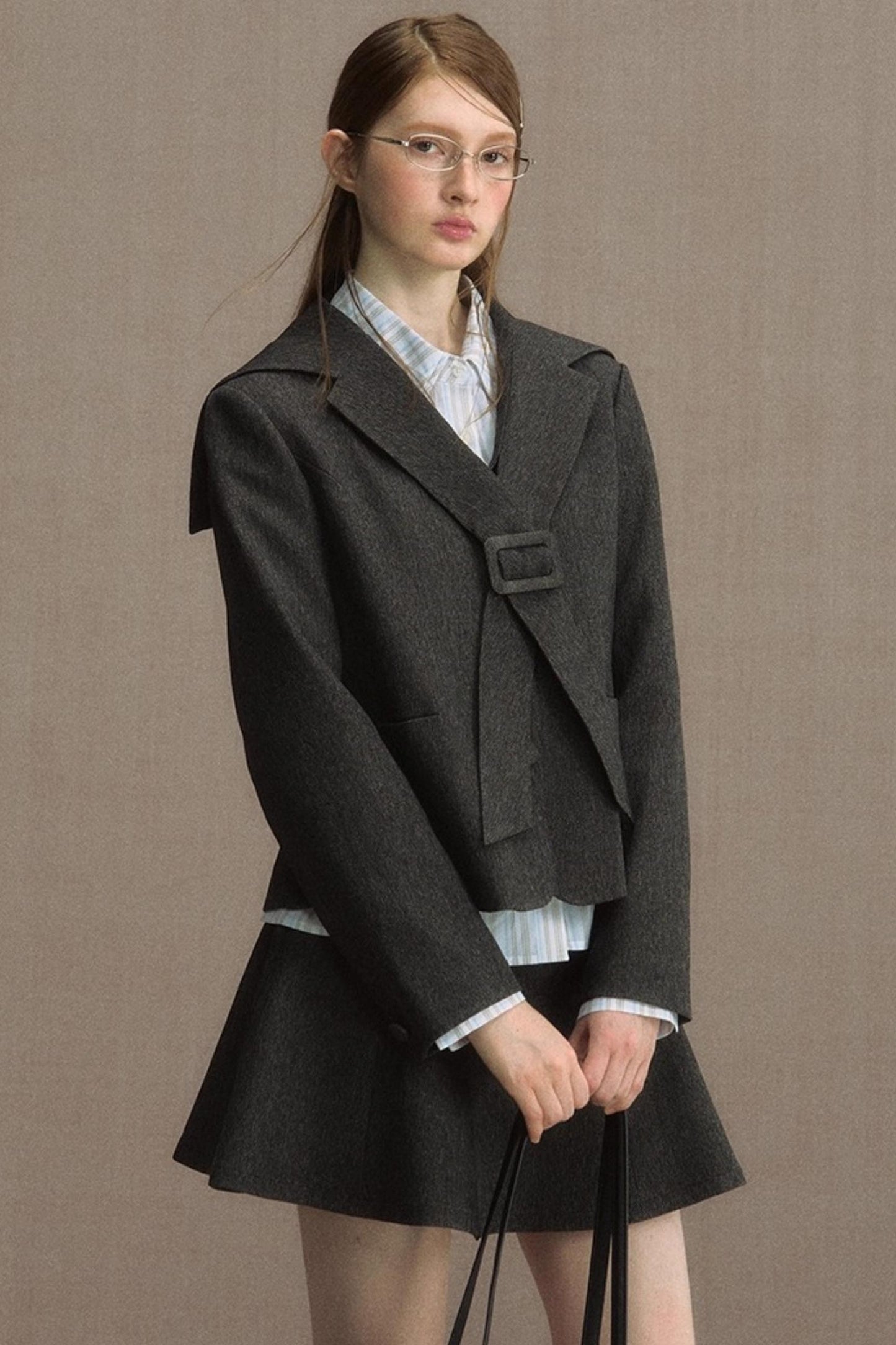 Cedar Poem Casual Navy Blazer Set-Up