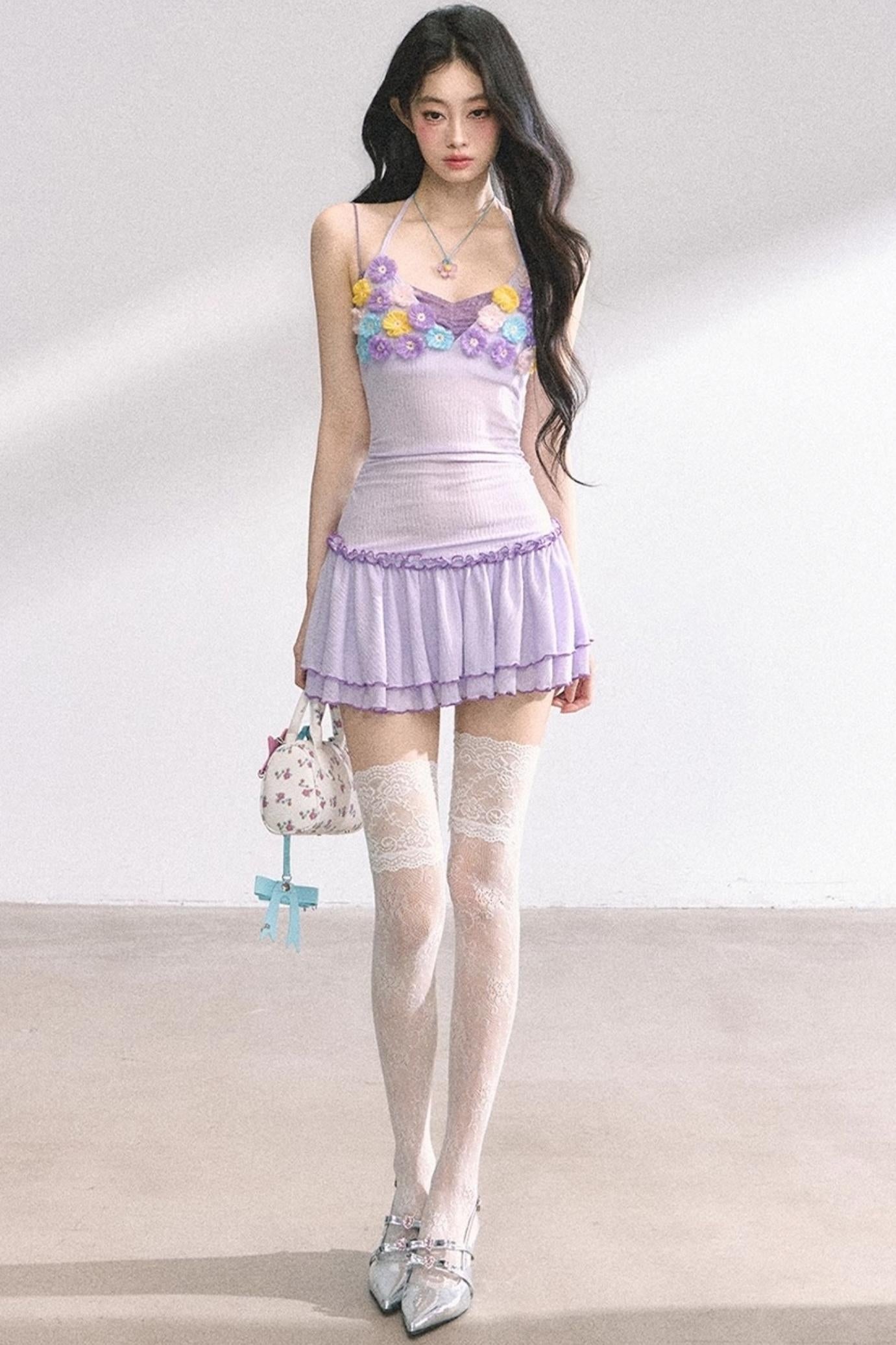 Floral One-Shoulder Summer Dress