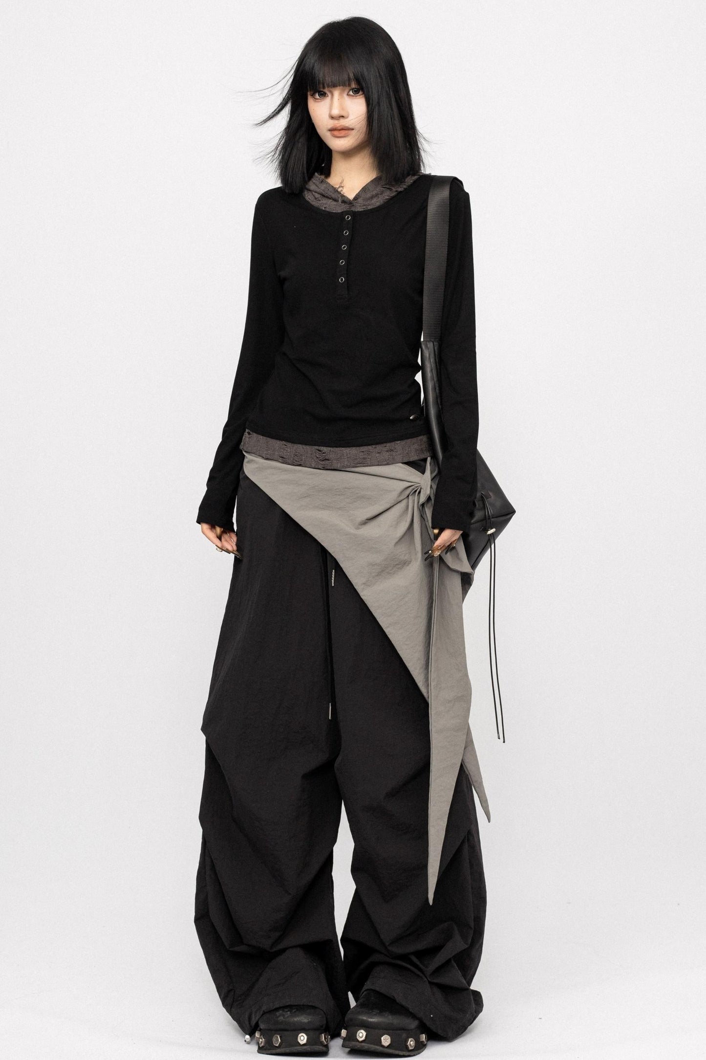 American Retro Long Sleeve Hooded Top