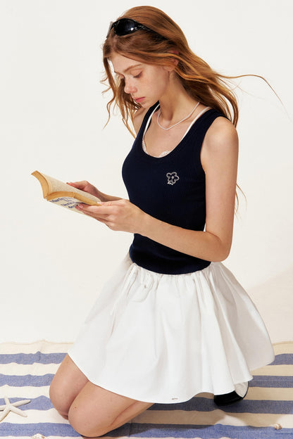 Navycore Tencel Yarn Cape Set