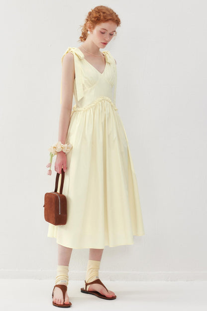 French Lace Tie Dress