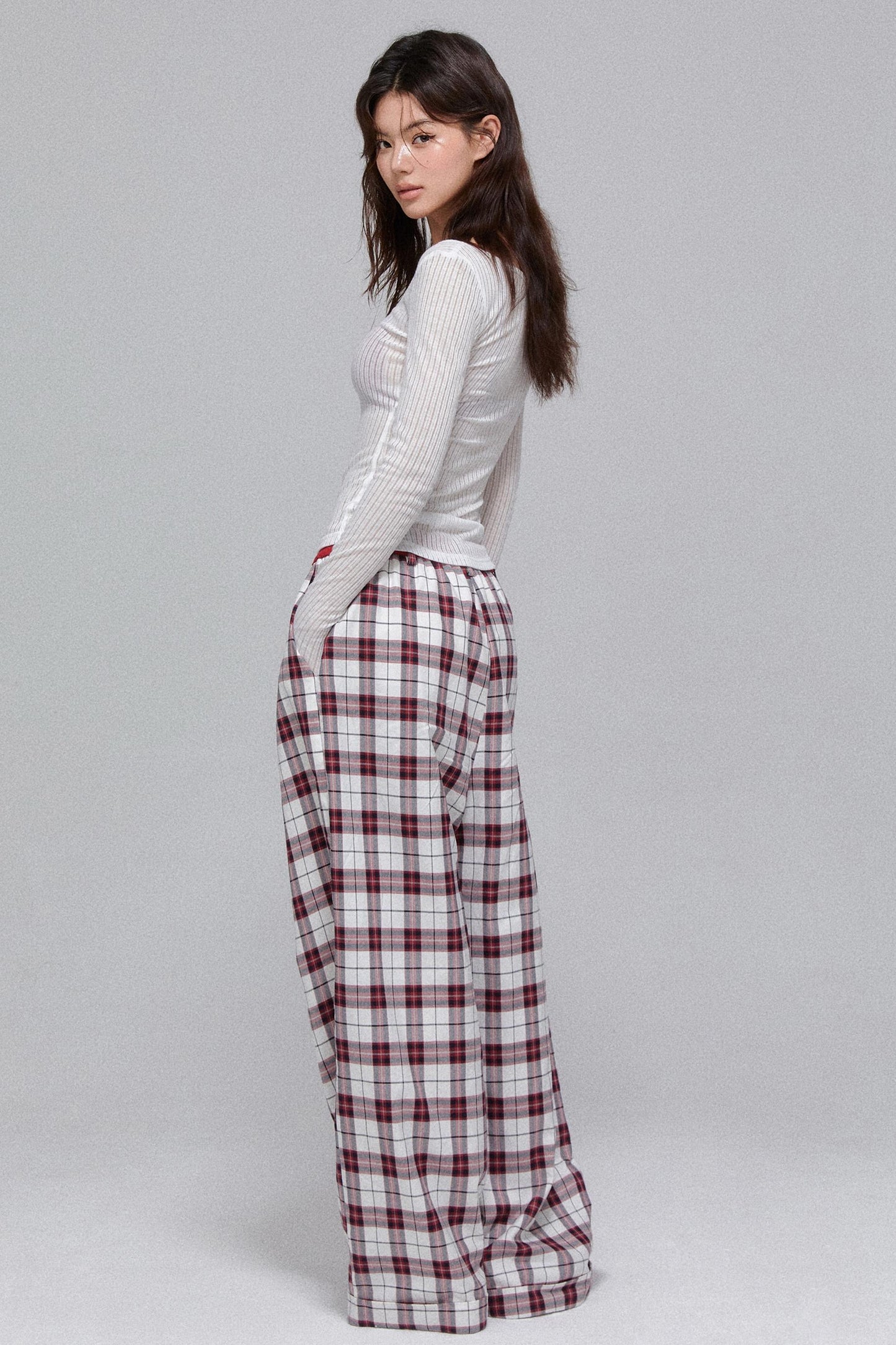 Slim Fit Long Sleeve Stripe Shirt