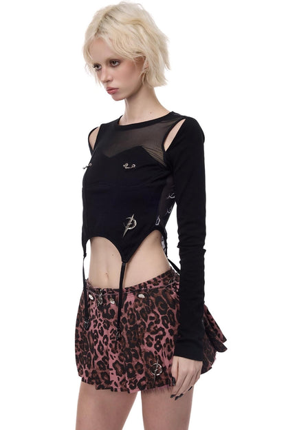 Electric Moon Mesh Top