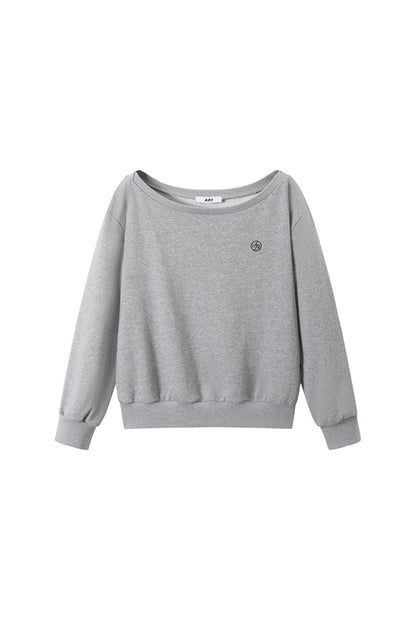 [Neu im 5. September] ANDYET AD1 ORIGINAL OFF-THE-SHOULDER SWEATSHIRT EINFACHES KOMMUTIERTES LOSES UND VIELSEITIGES CASUAL-TOP