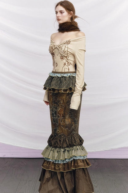 Off-Shoulder Knot Base Shirt