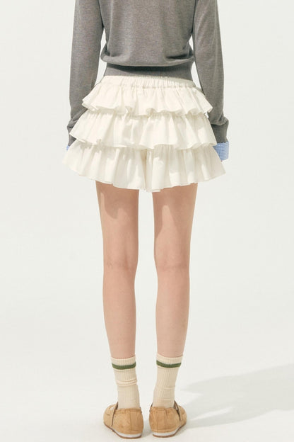 Layered Lace A-Line Culottes