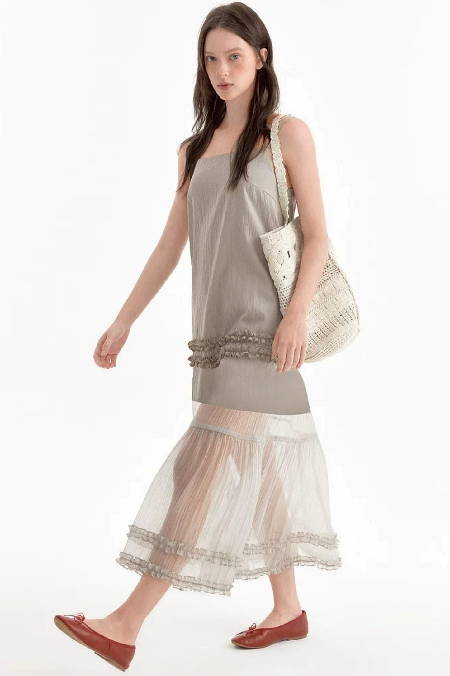 Romantic Ruffled Strap Dress